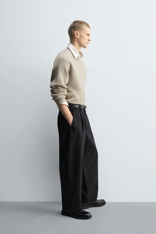 Свитер геометрического кроя из рельефной ткани- Заказать в России