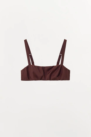 Атласный бралетт бандо- Заказать в России