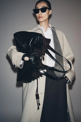 Длинное пальто из смесовой шерсти — ZW COLLECTION LIMITED EDITION- Заказать в России