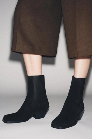 Купить Zara Ботильоны на широком каблуке