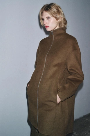 Пальто-кейп из шерсти — ZW COLLECTION- Заказать в России