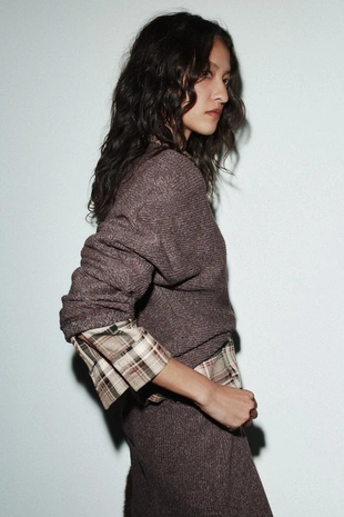 Мягкая толстовка с длинным рукавом- Заказать в России