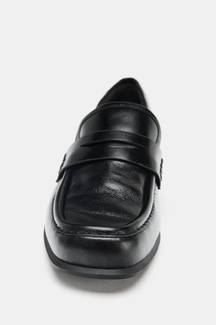 Black | 3529/610/800 - Zara Кожаные лоферы