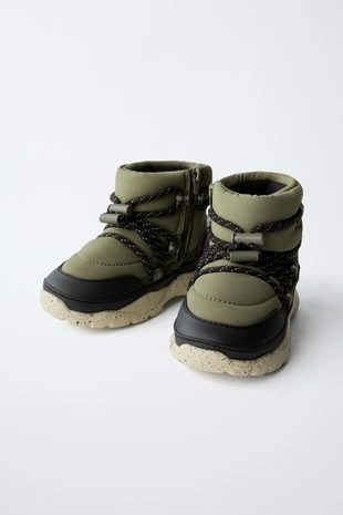 Khaki Green | 7125/630/032 - Zara Снежные ботинки WATER REPELLENT