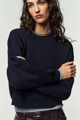 Толстовка из гладкого трикотажа- Заказать в России