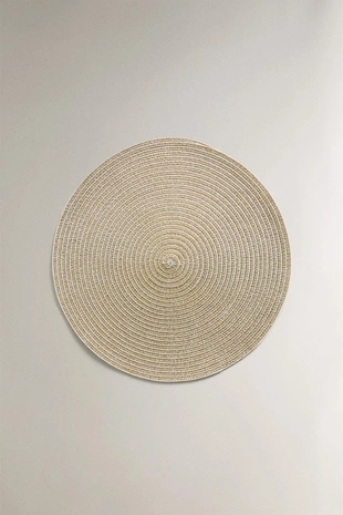 Круглый рождественский плетеный коврик (набор из 2 штук)- Заказать в России