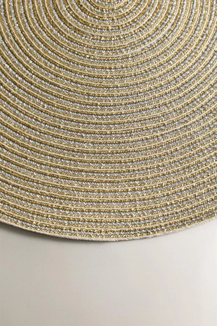 Круглый рождественский плетеный коврик (набор из 2 штук)- Заказать в России