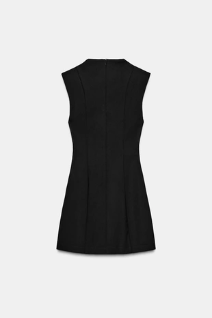 Купить Zara Короткое платье с подплечниками