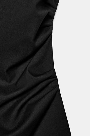 Black | 3067/258/800 - Zara Короткое платье с подплечниками