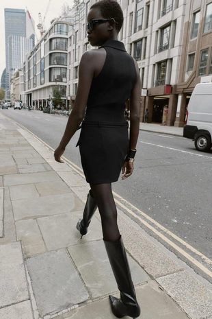 Мини-платье в стиле блейзера- Заказать в России