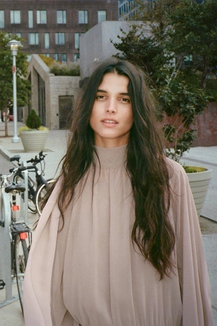 Купить Zara Короткое платье из струящейся ткани с завязками