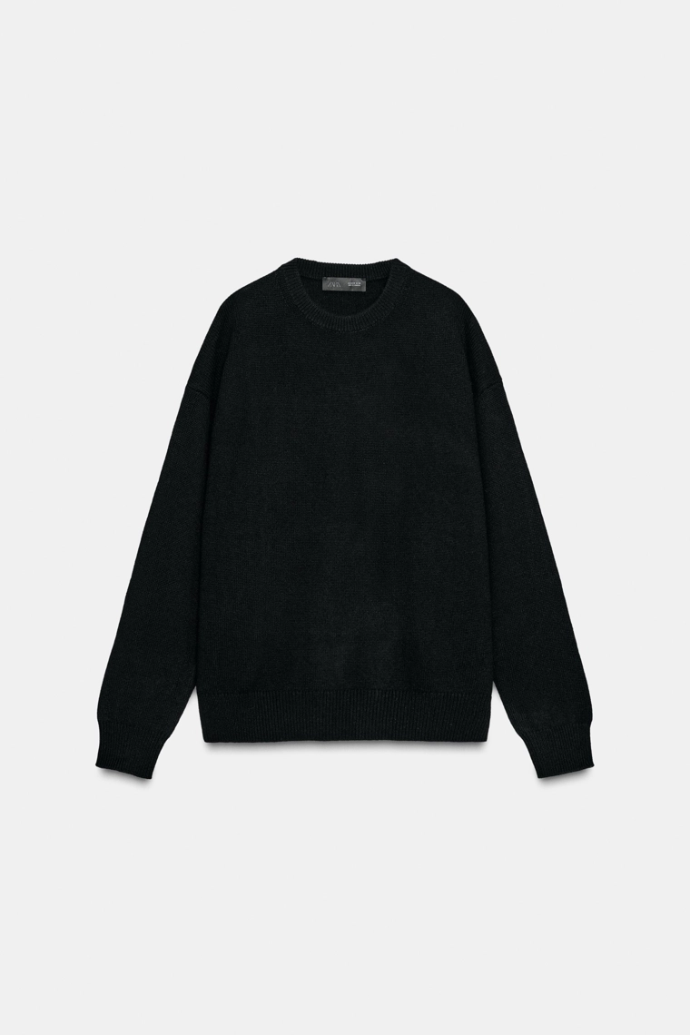 Кашемировый свитер с длинным рукавом из 100%