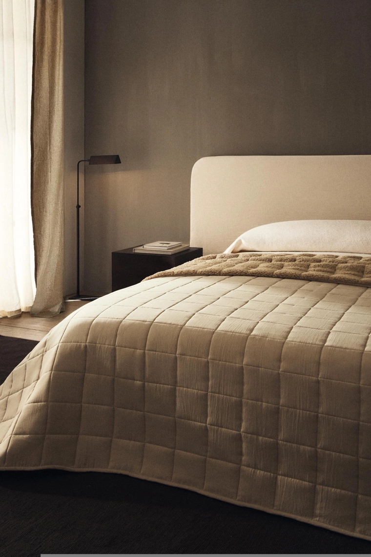 Покрывало с искусственным мехом