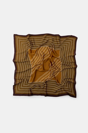 Платок с принтом в полоску- Заказать в России