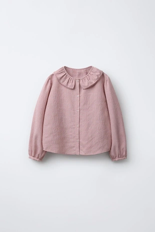 Strawberry | 6333/301/624 - Zara Рубашка в клетку с двойным воротником BENSIMON ® X ZARA