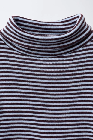 Лонгслив в полоску с воротником-стойкой BENSIMON ® X ZARA
