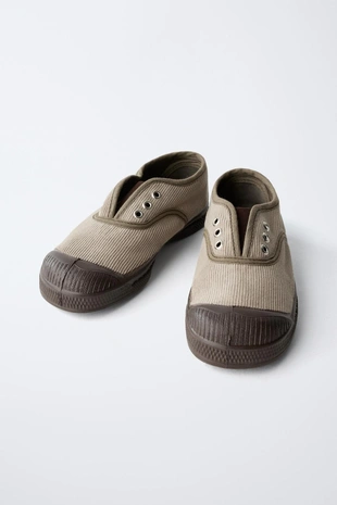 Beige | 6463/630/102 - Zara Кеды из вельвета BENSIMON ® X ZARA