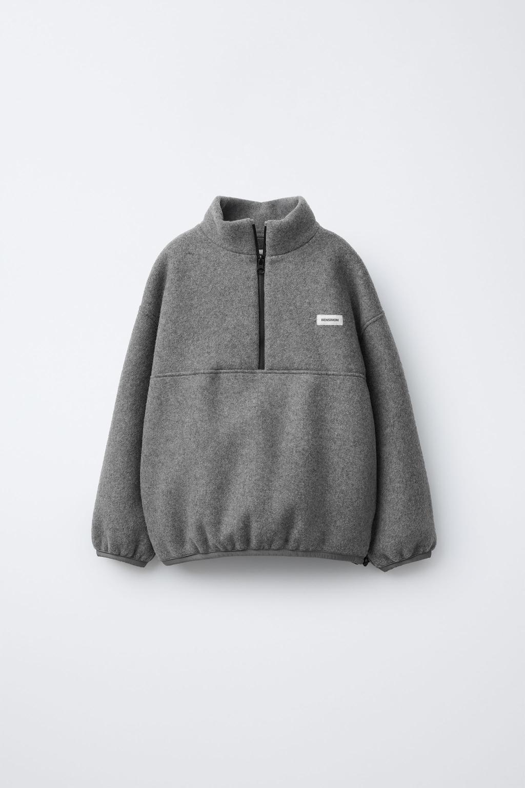 ТОЛСТОВКА ИЗ ПОЛАРФЛИСА BENSIMON ® X ZARA С НАШИВКОЙ