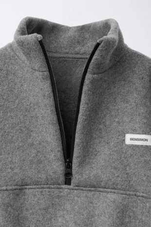 Толстовка из поларфлиса BENSIMON ® X ZARA с нашивкой- Заказать в России