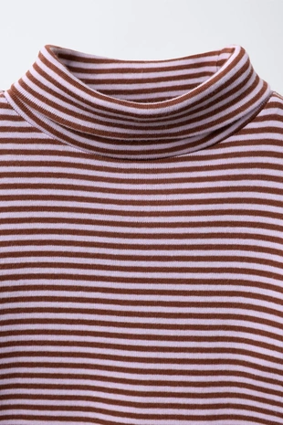 Лонгслив в полоску с воротником-стойкой BENSIMON ® X ZARA