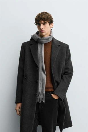 Пальто REGULAR FIT из смесовой шерсти- Заказать в России