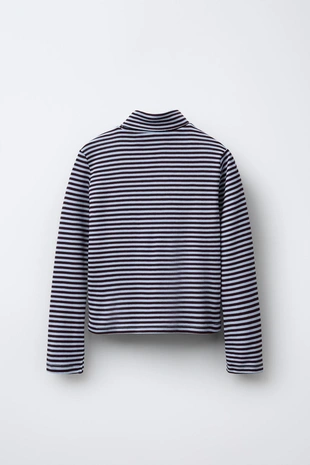 Купить Zara Лонгслив в полоску с воротником-стойкой BENSIMON ® X ZARA