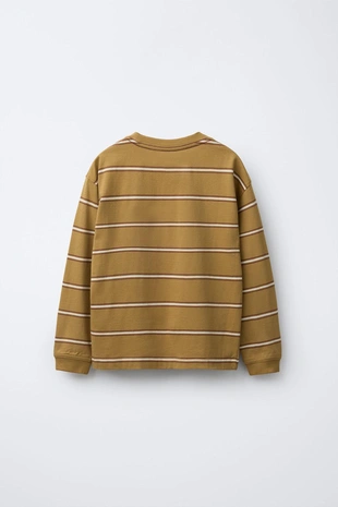 Olive green | 4456/711/515 - Zara Футболка в полоску BENSIMON ® X ZARA