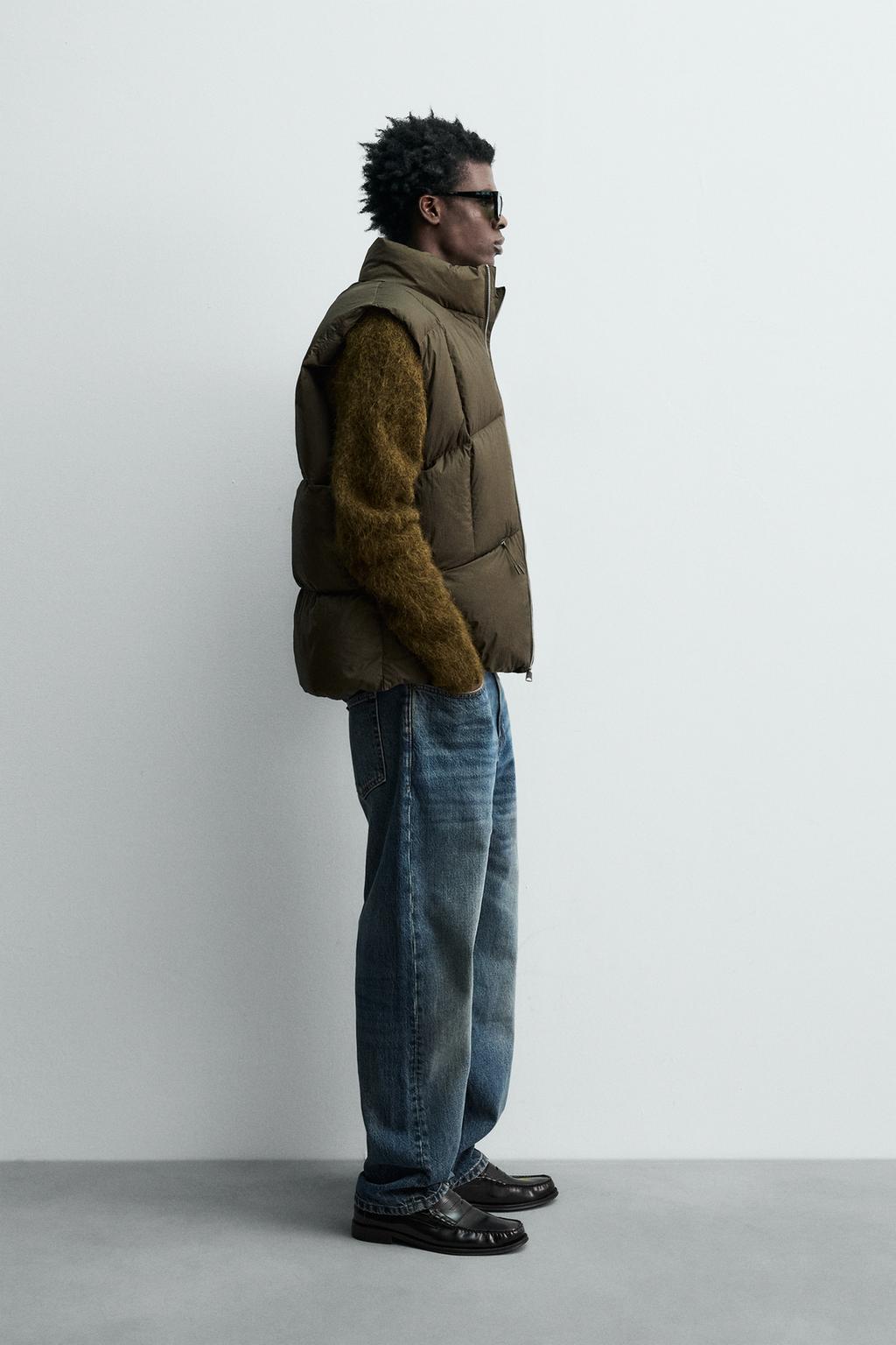 СТЕГАНЫЙ ЖИЛЕТ ИЗ 100% ПЕРЬЕВ