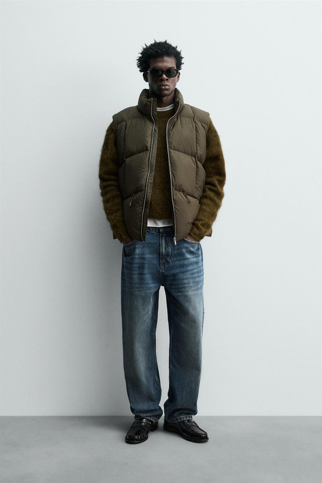 СТЕГАНЫЙ ЖИЛЕТ ИЗ 100% ПЕРЬЕВ