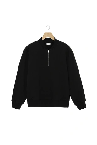 Black | 4087/382/800 - Zara Толстовка с воротником на молнии