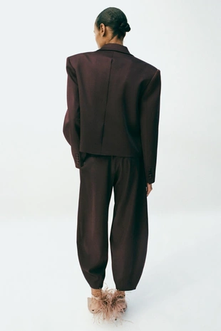 Атласные брюки CARROT FIT- Заказать в России