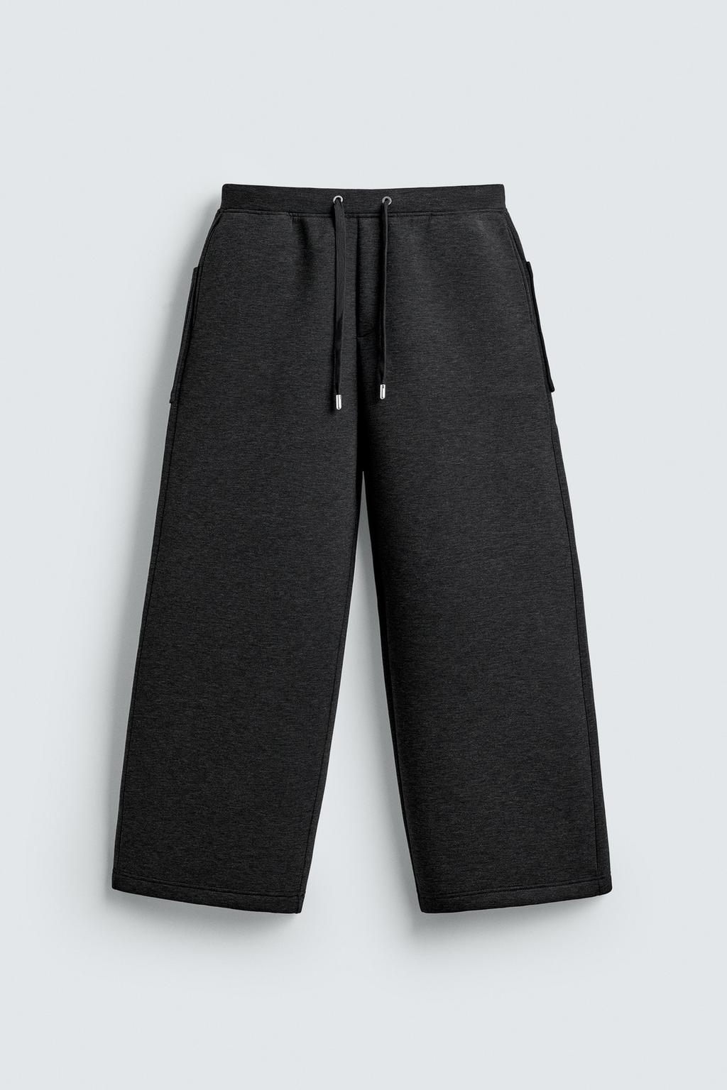 БРЮКИ WIDE FIT С ЭФФЕКТОМ НЕОПРЕНА