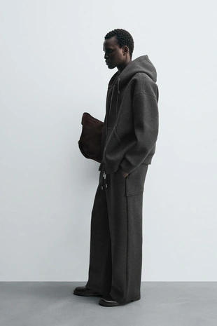 Брюки WIDE FIT с эффектом неопрена- Заказать в России