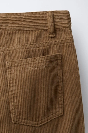 Вельветовые брюки STRAIGHT FIT BENSIMON ® X ZARA