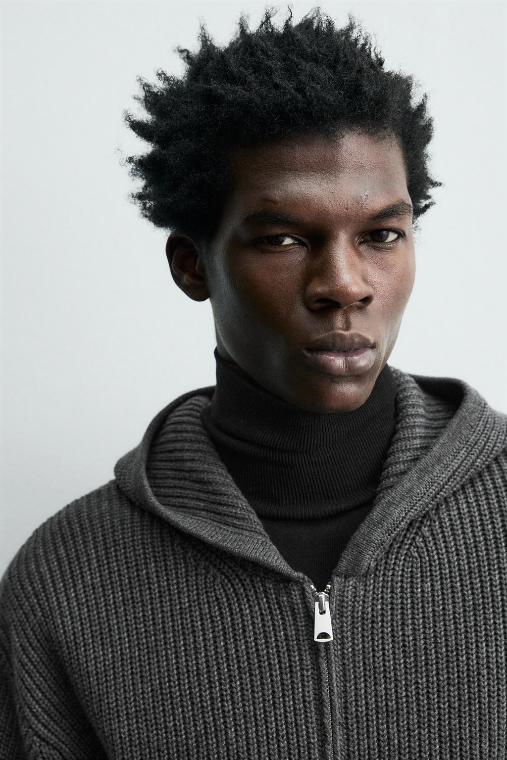 КАРДИГАН ИЗ ХЛОПКА И ШЕРСТИ С КАПЮШОНОМ