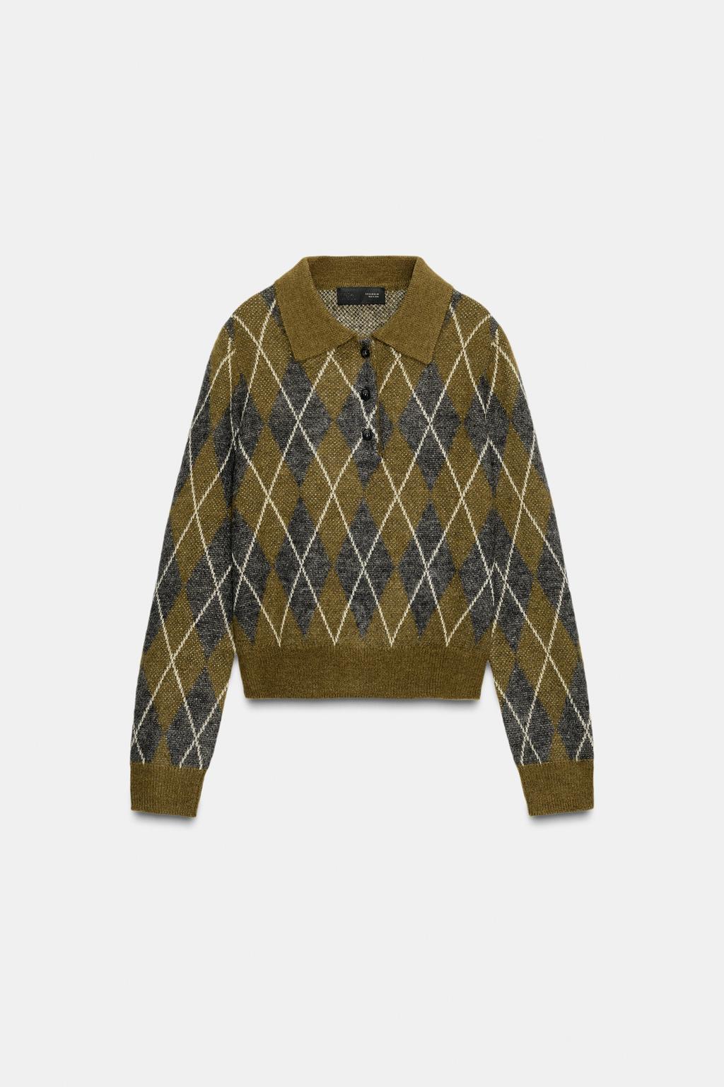 ДЖЕРСИ ПОЛО С РОМБАМИ