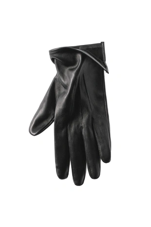 Black | 3920/928/800 - Zara Перчатки кожаные со швами