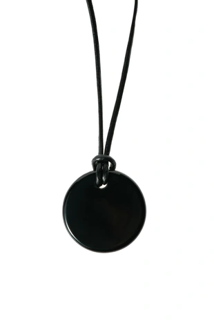 Black | 8435/381/800 - Zara Ожерелье с шнурком и агатовым бусином