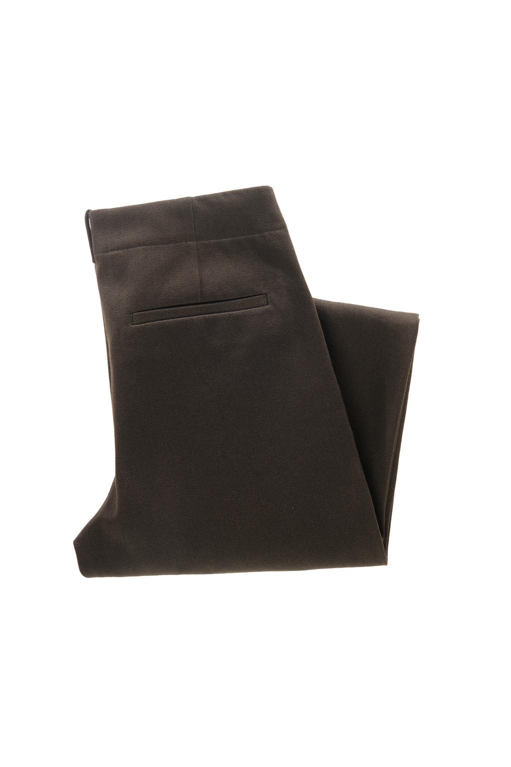 БРЮКИ ИЗ РЕЛЬЕФНОЙ ШЕРСТИ И ХЛОПКА