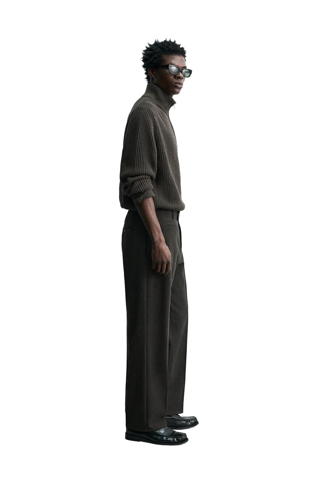 БРЮКИ REGULAR FIT ИЗ ФЛАНЕЛИ