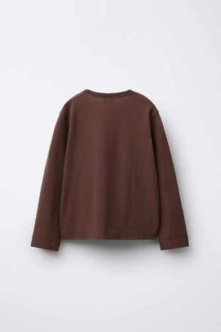 Купить Zara Однотонный лонгслив с этикеткой BENSIMON X ZARA
