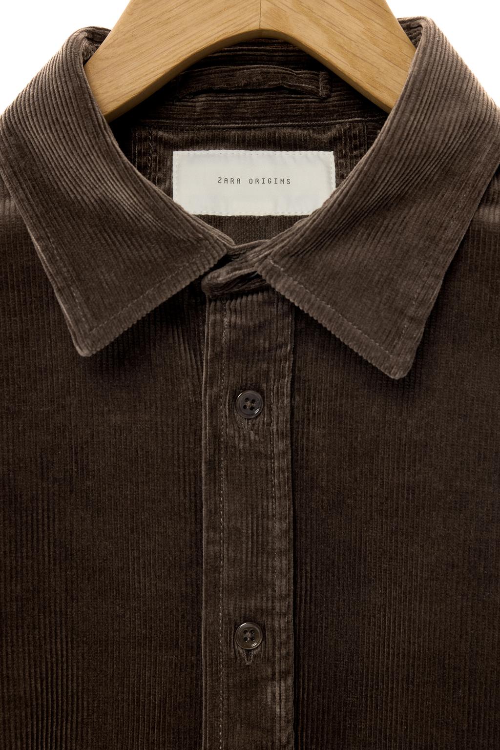 РУБАШКА RELAXED FIT ИЗ ВЕЛЬВЕТА