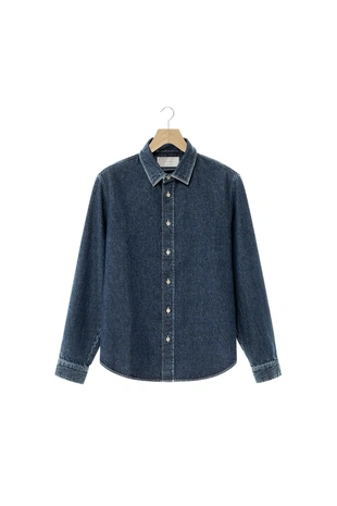 Blue | 7545/352/407 - Zara Джинсовая рубашка свободного кроя