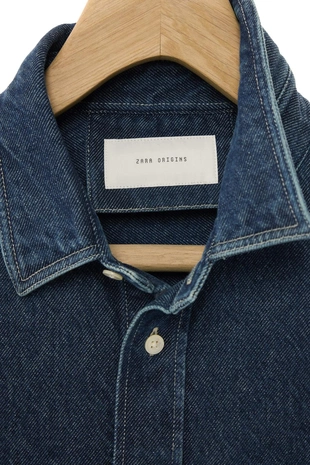 Джинсовая рубашка свободного кроя- Заказать в России