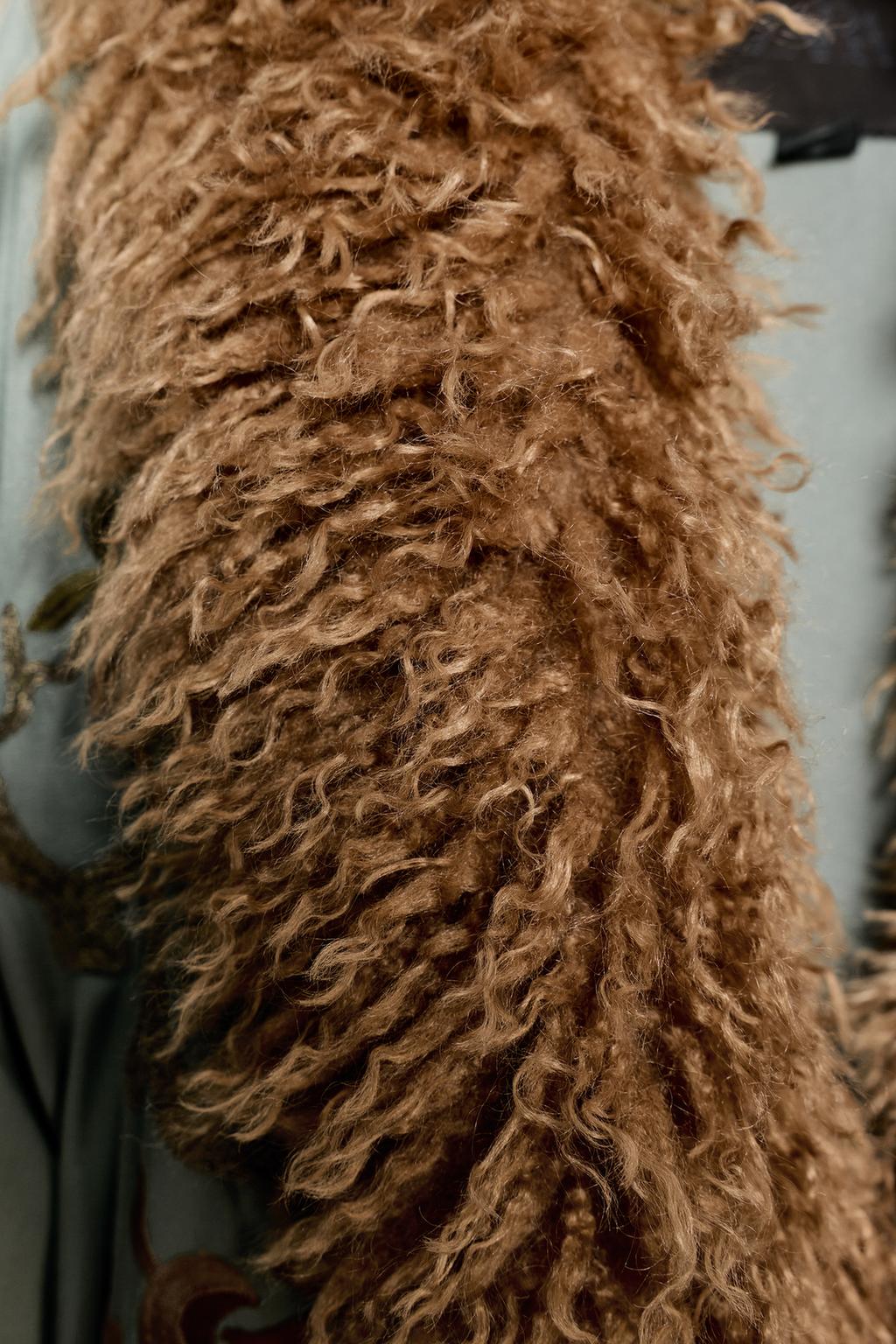 КИМОНО С ВОРОТНИКОМ ИЗ ИСКУССТВЕННОГО МЕХА — ZW COLLECTION LIMITED EDITION