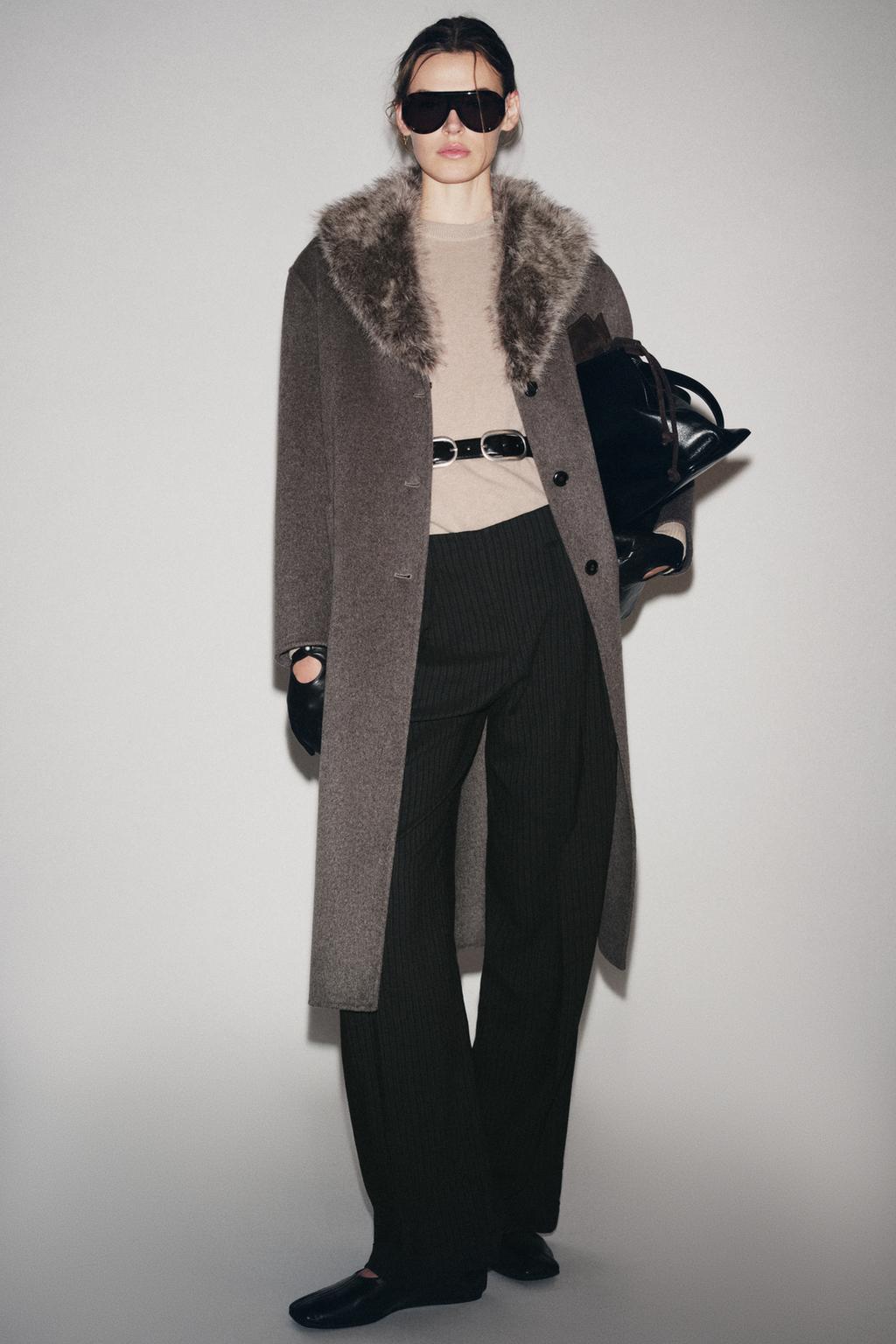 ПАЛЬТО ИЗ СМЕСОВОЙ ШЕРСТИ — ZW COLLECTION LIMITED EDITION