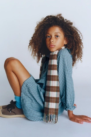 Фактурное платье в клетку BENSIMON ® X ZARA- Заказать в России