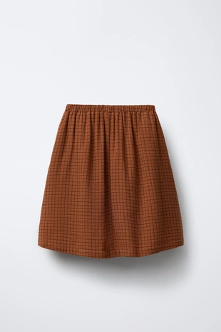 Купить Zara Юбка миди в клетку с бантами BENSIMON ® X ZARA