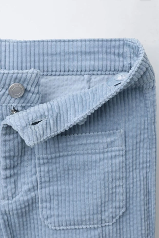 Blue | 5644/662/400 - Zara Вельветовые брюки STRAIGHT FIT — BENSIMON ® X ZARA