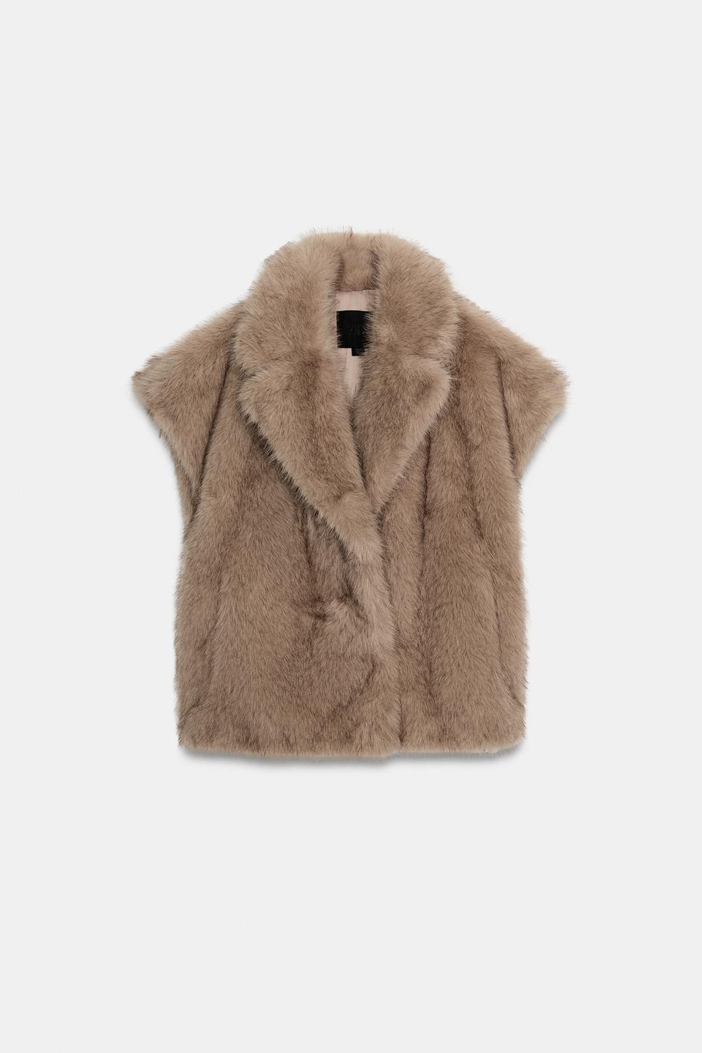 ЖИЛЕТ ИЗ ИСКУССТВЕННОГО МЕХА — ZW COLLECTION LIMITED EDITION